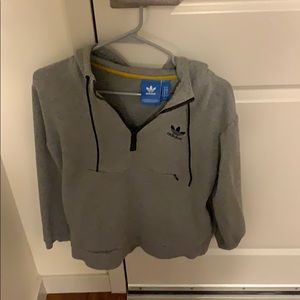 Adidas Original 1/4 zip hoodie with front pocket